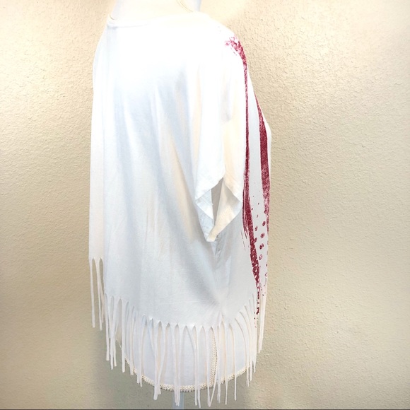 BOGO USA flag fringe top - Picture 2 of 2